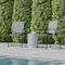 Flash Furniture Gray Folding Sling Patio Chairs with Armrests, 2PK 2-GM-SC098-GY-GG - alternate 4